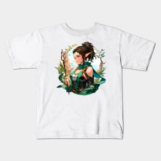 Realistic Anime Nissa, Sage Animist - Zendikar Planeswalker Kids T-Shirt